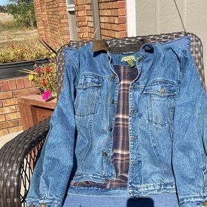 Men’s Cabela’s vintage lined heavy jean jacket